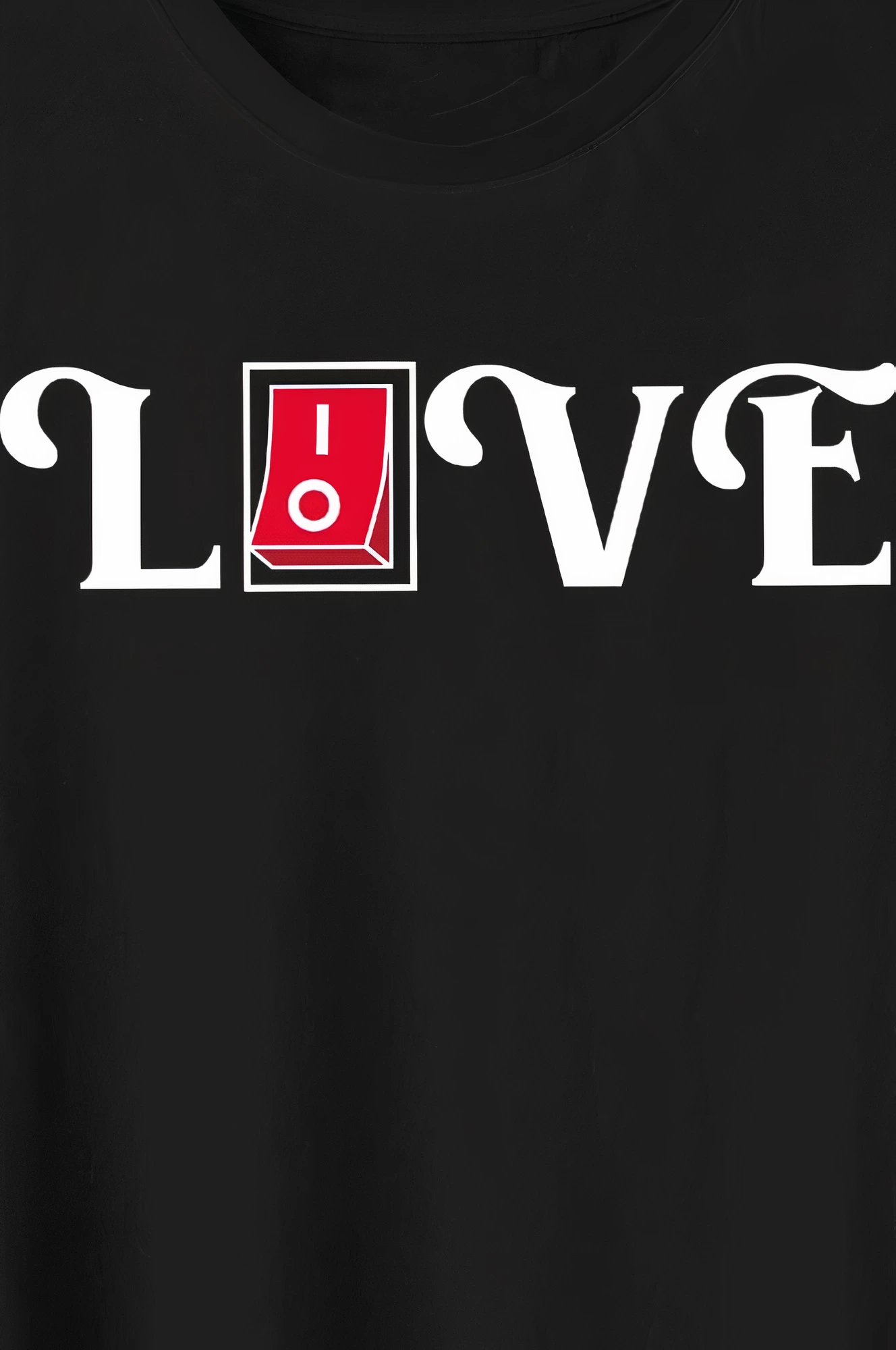 14 Şubat Tişört Sevgililer Günü İçin Özel Tasarım Love Baskılı T-shirt - Siyah